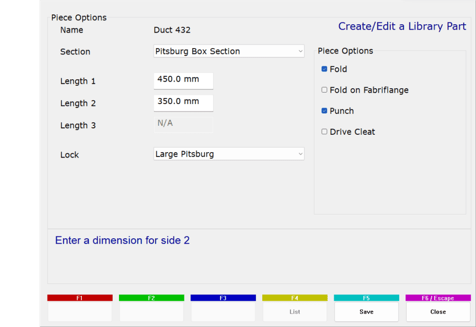 Autofold Create Part